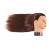 cabeza de entrenamiento Maniqui Cabeza Cabello Natural #4 Marrón Oscuro
