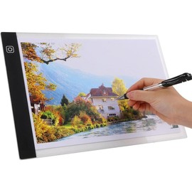 A4 LED Copy Board Light Tracing Box, A4 LED Light Pad, Tracing pad for , Painting Kits A4 Artist tracing Light pad Copy Table LED tracing Light pad,A4,1Pack - Colour: A5