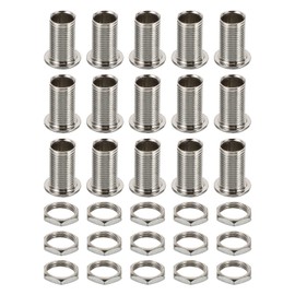 PATIKIL M12x20mm Round Head Hollow Screw Bolts, 2 in 1 / 30Pieces Through Hole Bolt Chandelier Fasteners with Hex Nut