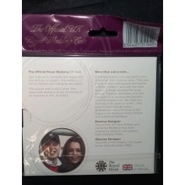 THE OFFICAL U.K. ROYAL WEDDING 2011 COIN PRINCE WILLIAM & KATE