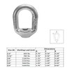 DBM IMPORTS 5/8" Threaded Eye Nut Ring Oval Lifting Marine