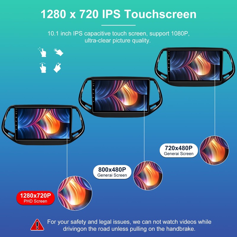 5GWiFi Upgrade 4GB+32GB Android 13 Car Radio Stereo for Jeep