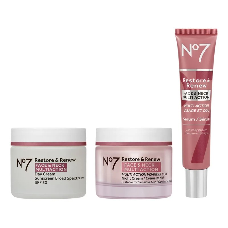 No7 Restaurar & Renew Face & Cuello Multi Acción Skincare