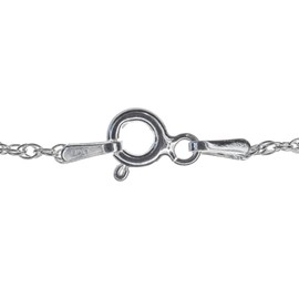 Markylis - Solid Italian 925 Sterling Silver Twisted Prince of Wales Pendant Necklace Jewellery Chain for Woman and Ladies - 1.5mm Guage - Choose your size - 18inch - 18"