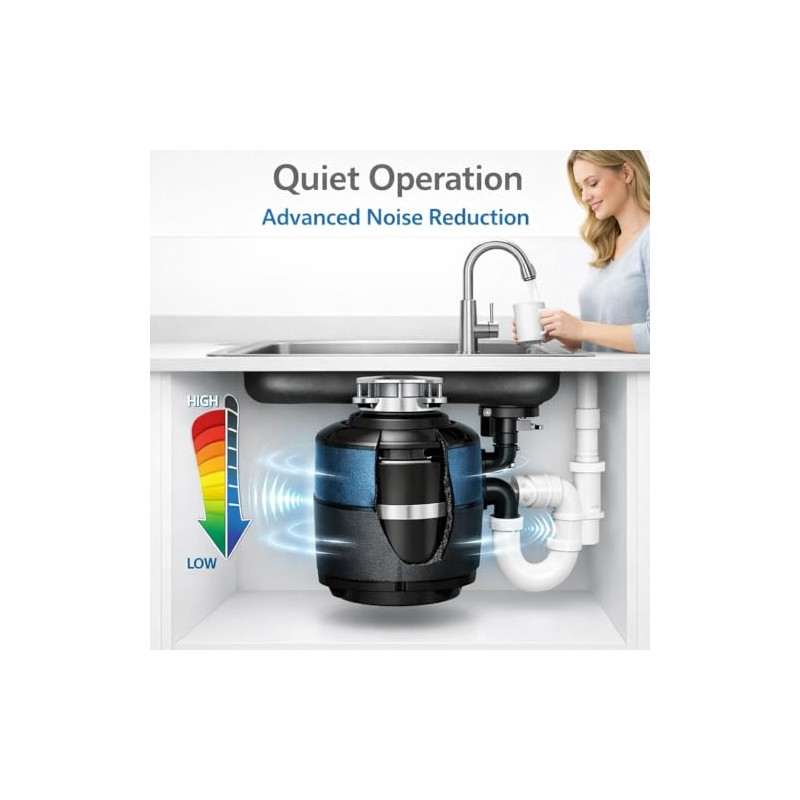 Replacement for Insinkerator Antimicrobial Quiet Collar Sink Baffle Part# QCB-AM,