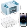 Moikiwi Desk Organizer with 2 Drawers, Office Supplies Organizer for
