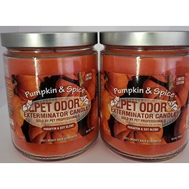Specialty Pet Products Pet Odor Exterminator Candle, Pumpkin Spice - Pack of 2