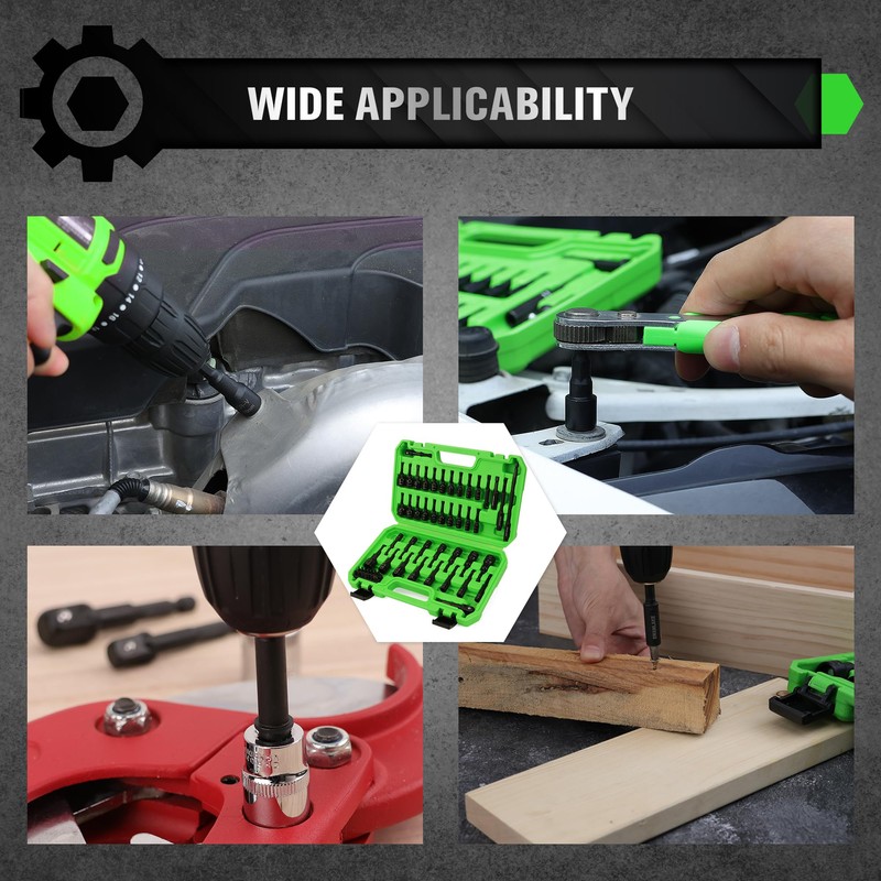 55-Piece Magnetic Nut Driver Set, Metric & SAE 1/4" Hex