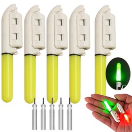 5pcs Fishing Rod Light,Rod Tip Lights for Night Fishing,Fishing Rod Tip Light Set,Fishing Bite Alarm Rod Tip Lights for Night Fishing,Sea Fishing Rod Tip Night Lights,Fishing Accessories Glow Tips