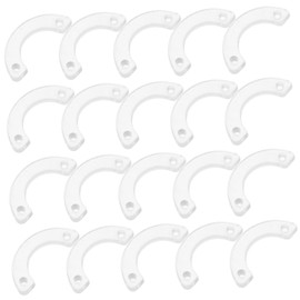 SHINEOFI 20pcs Stoppers Non Slip Plastic Drawer Safety Stopper with Screws for Dresser Furniture Repair Compatibility Effortless Installation