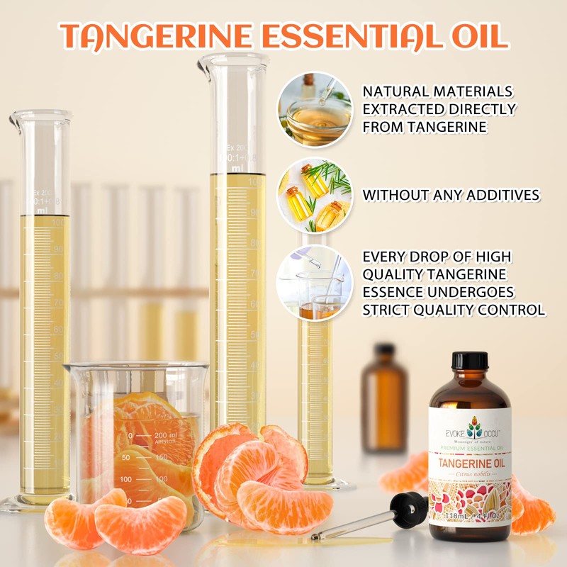EVOKE OCCU Tangerine Essential Oil for Diffuser Fragrance DIY Candle