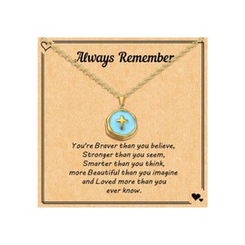 Gold Cross Necklace for Women Baptism Gifts First Communion Gifts Christen Gifts for Women Confirmation Necklaces
