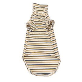 Vintage Stripes Sphynx Hairless Cat Cute Breathable Summer Cotton T-Shirts Pet Clothes,Round Collar Vest Kitten Shirts Sleeveless, Cats & Small Dogs Apparel (S (2-3.5 lbs), Vintage Khaki)