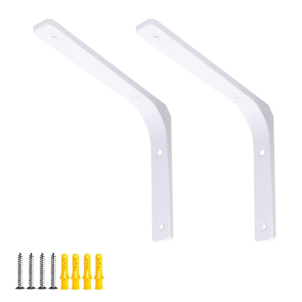 FEEIMOL Pack of 2 Heavy Duty Shelf Brackets, Shelf Brackets,