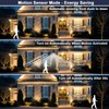 CAHOUGSMT Solar Motion Lights Outdoor 2000LM Security Flood Lights IP67