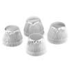 Gifbera Silver Foil Jumbo Cupcake Liners Metallic Muffin Baking Cups,