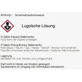 100 ml Lugolian Solution 5% Iodine Potassium Iodine Iodine Solution