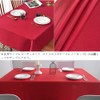 Forhomelife Tablecloth, Red, Solid, Christmas, New Year, Simple, Table Cover,