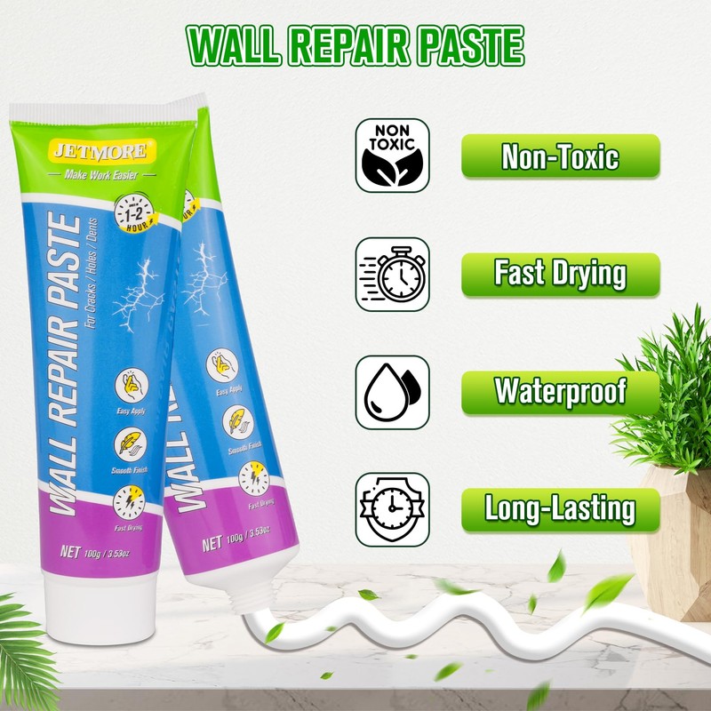 JETMORE 12 Pcs Drywall Repair Kit, Spackle Wall Repair, Wall