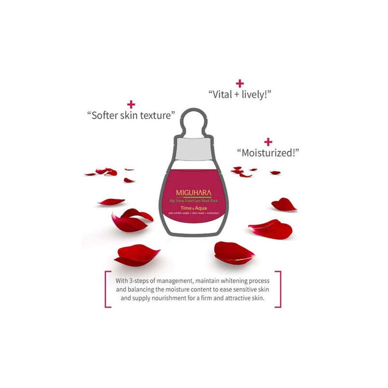 MiGUHARA [MiGUHARA]Big 3 Step Anti-wrinkle Mask Pack (1ea)