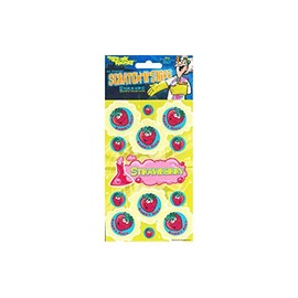 Ratpaneete Dr Stinky's Strawberry Scratch-n-Sniff Stickers, 2 Sheets 4 x 6 3/4, 26 Stickers