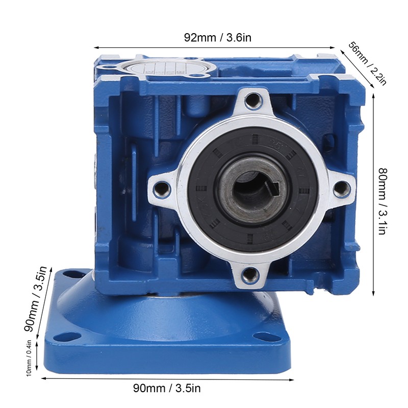 Worm Gear Motor DC Stainless Steel 90W 2100 R Min