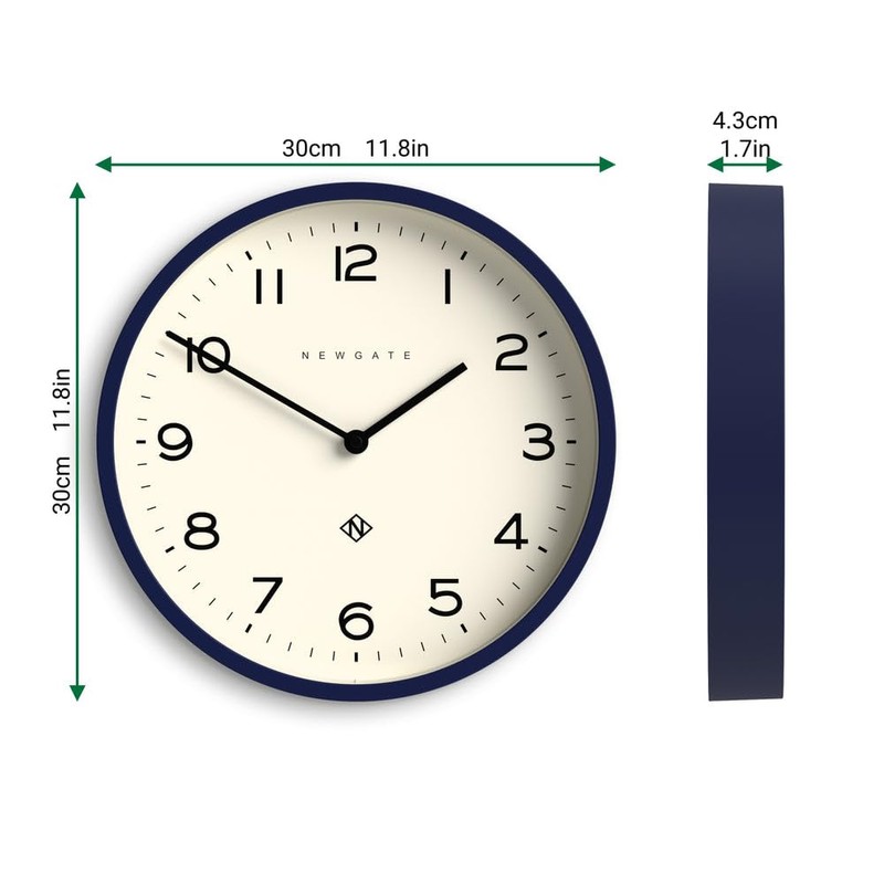 NEWGATE® Number Four Echo wall clock | Modern round clock