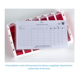 Pivotell Weekly Pill Box - 7 Day (28 Compartments/4 Doses Per Day) Pill Storage with an Innovative Easy Open Roller Shutter