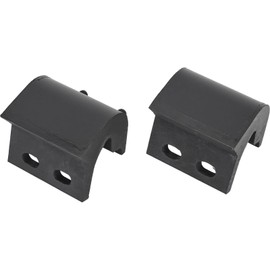 Speedway Motors Ford V8 Flathead Engine Mounts 1949-1953, Black Metal, Set of 2, Rubber Frame