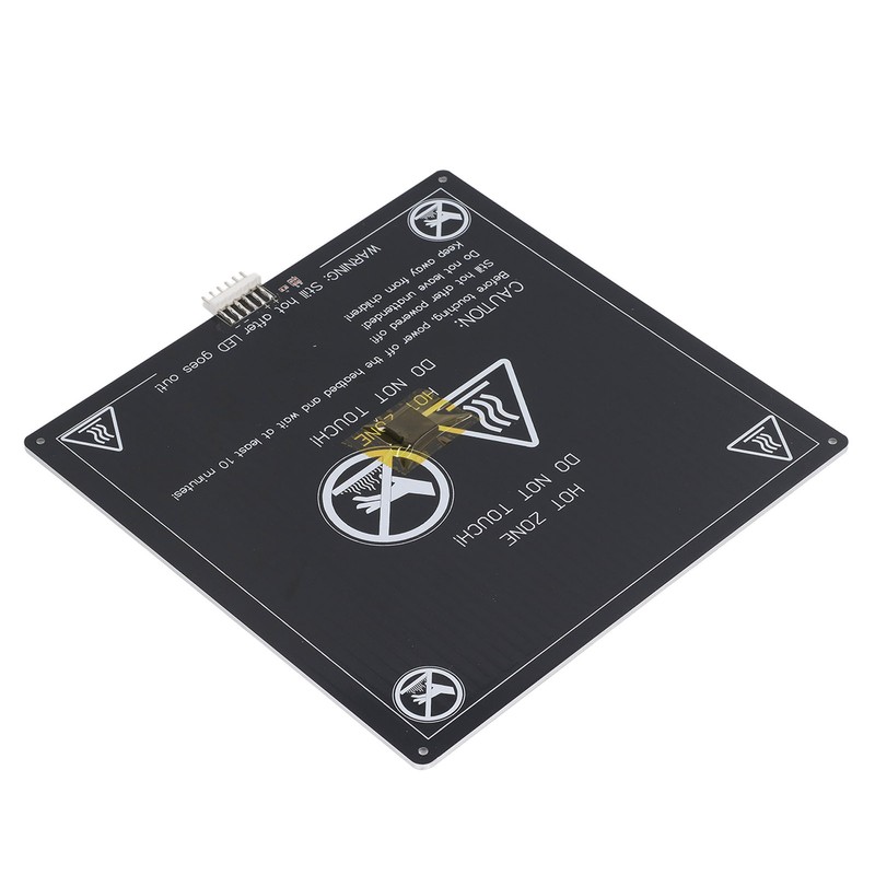 12V 1.2Ω 3D Printer Aluminum Plate with Hotbed Cable Heated