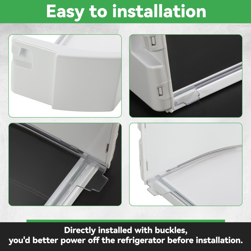 KUAFU WR71X10409 Replacement Refrigerator Door Shelf Bin Compatible with GE