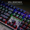 AUKEY KM-G6 Wired Keyboard Mechanical For Windows Gaming PC 104