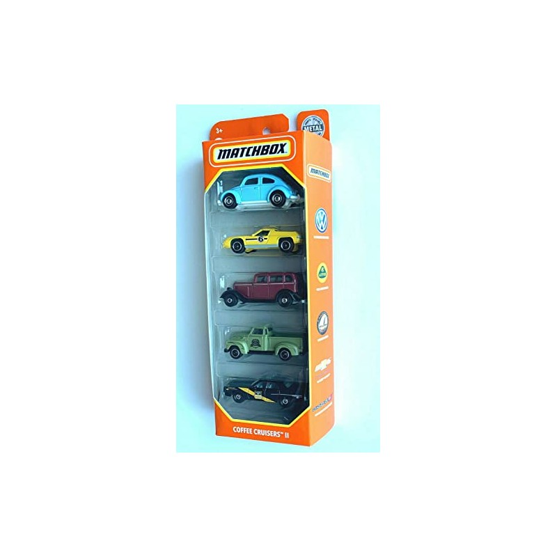 MBX Matchbox Coffee Cruisers II, 5 Pack (1:64 Scale)