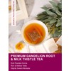 TeeLux Roasted Dandelion Root Tea with Milk Thistle, Smooth &
