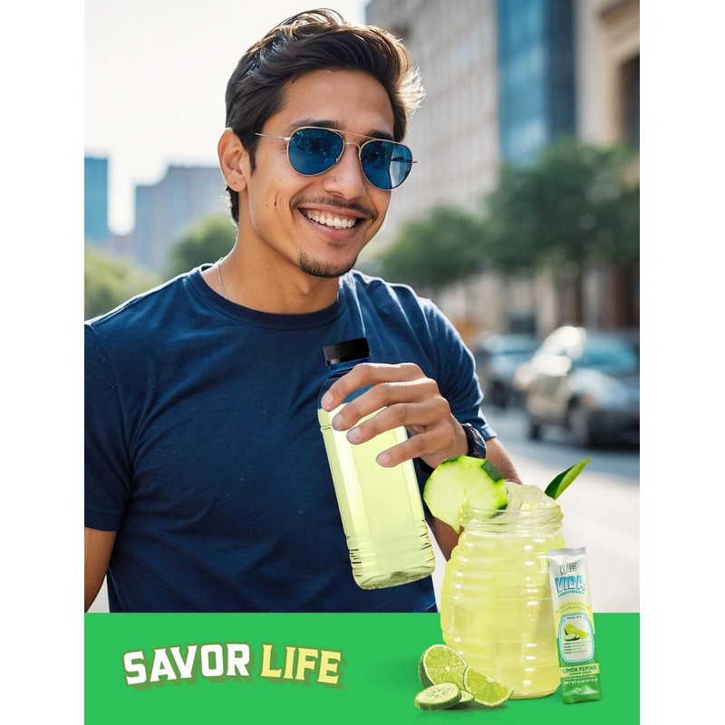 KLASS VIDA Electrolyte Drink Mix – Cucumber Limeade Agua Fresca