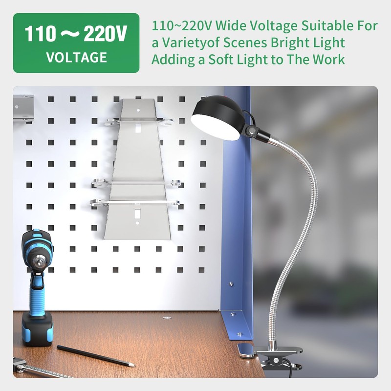 YouTeMei Clamp Work Light 12 W 1320 Lumen LED Machine