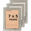 Photo Picture Frames 7 x 5, Silver, Pack of 3,