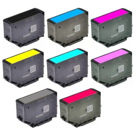 SuppliesMAX Remanufactured Replacement for Expression Photo HD XP-15000 High Yield Inkjet Combo Pack (BK/C/M/Y/LC/LM/GY/R) (NO. 312XL/NO.314XL) (C13T04F8840GYR)