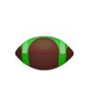 WILSON GST SpeedSkin Hylite Football - Brown/Green, Peewee Size