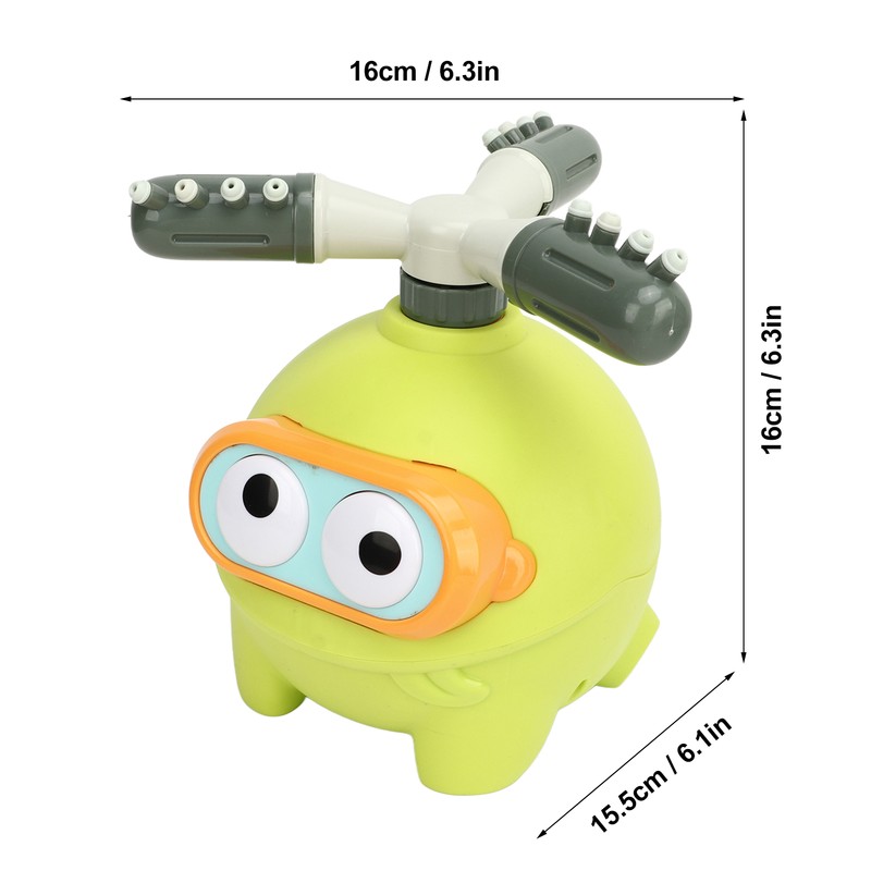 Kids Water Spray Sprinkler Rotatable Cute Frog Shape Outdoor Water