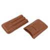Cigar Holder Case Artificial Leather Portable Durable Elegant 3 Finger