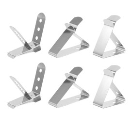 DOITOOL 6PCS Meat Thermometer Probe Clip Holder for Ambient Temperature Readings for BBQ Smokers Grill Oven Stainless Steel Grill Thermometer Clip