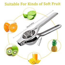 Lemon Squeezers, DALOMGZL Stainless Steel Manual Citrus Squeezer, Lime Squeezer press, Hand Juicer Press, Lemon Squeezer Press - Heavy Duty, Anti Corrosive and Dishwasher Safe