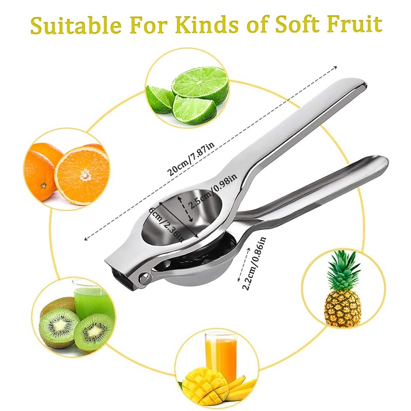 Lemon Squeezers, DALOMGZL Stainless Steel Manual Citrus Squeezer, Lime Squeezer
