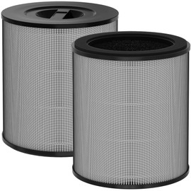 2 Packs KF170 Replacement Filters Compatible with Kenmore 850e Series Air Purifi-er Model PM1005, Part # KF170 , 3 Stages Filter of Nylon Pre-filter, H13 True HEPA Filter and Activated Carbon Filter