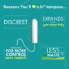O.b. Tampons 40 Count Comfort Leak Protection Applicator Free Custom