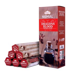 Hexa Dragon Blood Incense Sticks - Pack of 6 Incense, 120 Sticks for Calming, Stress-Relief and Mindful Meditation | an Eco-Friendly, Non-Toxic and Unique Aromatic Incense Sticks by Shubhkart