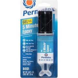 Permatex PermaPoxy Epoxi de Uso General de 5 Minutos 84101, 25 g, Negro