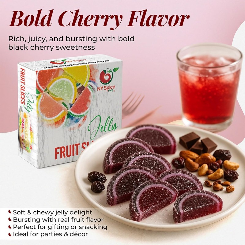 NY Spice Shop Black Cherry Fruit Slices - 1 Pound