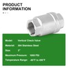 TAISHER 1PCS 304 Stainless Steel 2" Female Vertical Check Valve，Backflow
